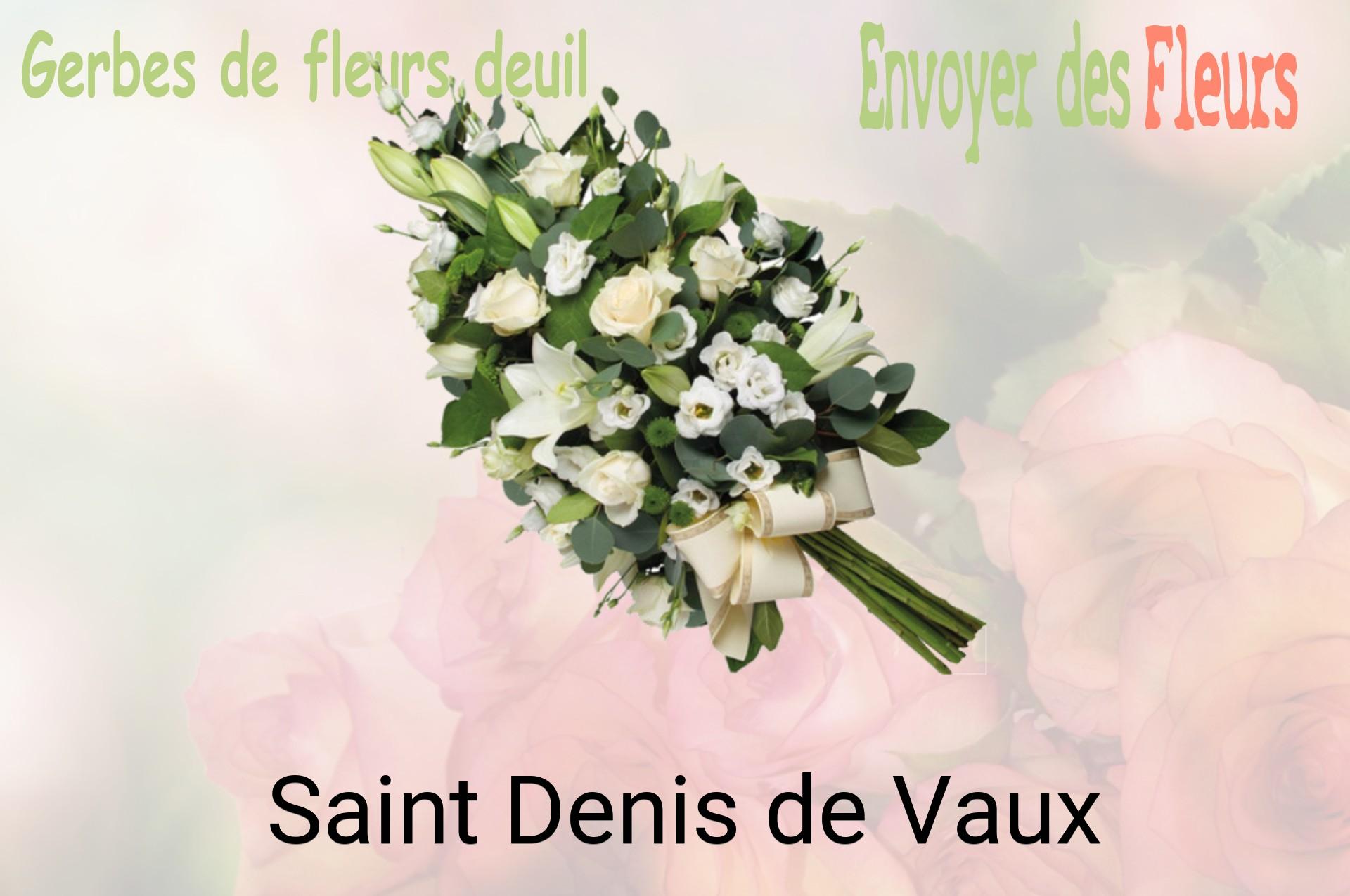 Gerbe de fleurs de deuil livrée à Saint-Denis-de-Vaux